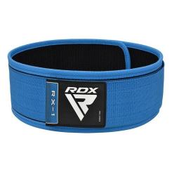 Атлетический пояс RDX RX1 Weight Lifting Belt Blue XL Фото