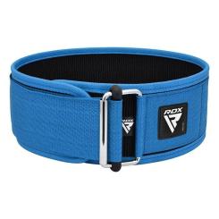 Атлетический пояс RDX RX1 Weight Lifting Belt Blue XL Фото 2