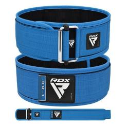 Атлетический пояс RDX RX1 Weight Lifting Belt Blue XL Фото 4