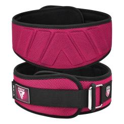 Атлетический пояс RDX RX4 EVA Curve неопреновий Pink XS Фото 3