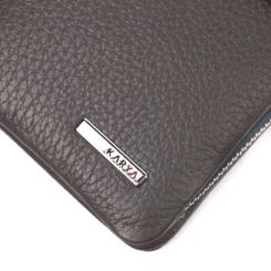 Портмоне Karya Из натуральной кожи Серое Фото 6