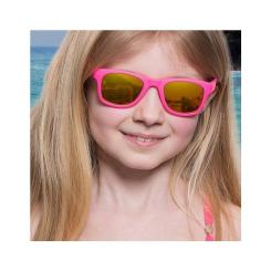 Детские солнцезащитные очки Koolsun Wave, 3-10 років, неоново-рожеві Фото 5