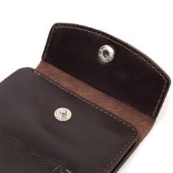 Портмоне Shvigel Из натуральной кожи Коричневое Фото 5