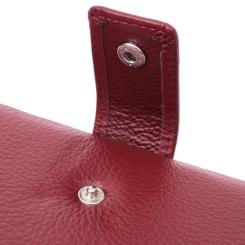 Кошелек ST Leather З натуральної шкіри Бордовий Фото 4