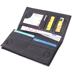Кошелек ST Leather Из натуральной кожи Черный Фото 2