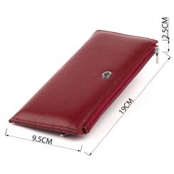 Кошелек ST Leather Из кожи Бордовый Фото 2