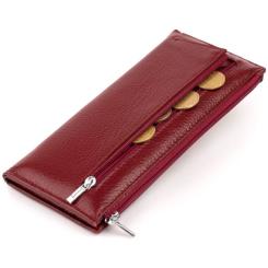 Кошелек ST Leather Из кожи Бордовый Фото 5
