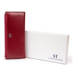 Кошелек ST Leather Из кожи Бордовый Фото 7