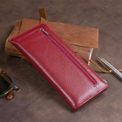 Кошелек ST Leather Из кожи Бордовый Фото 8