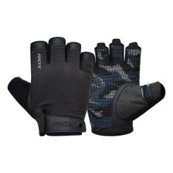 Перчатки для фитнеса RDX T2 Half Blue S Фото