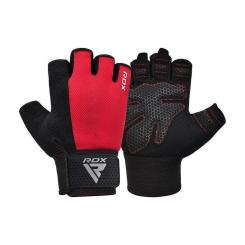 Перчатки для фитнеса RDX W1 Half Red M Фото 1