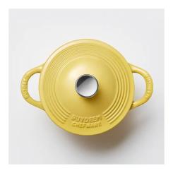 Гусятница Buydeem CP541 Mellow Yellow чавунна емальована 1.8 л Фото 7