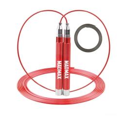 Скакалка MadMax MFA-286 Speed jump rope швидкісна Червона Фото