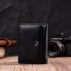 Кошелек ST Leather Из натуральной кожи Черный Фото 7
