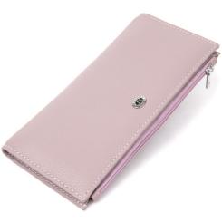 Кошелек ST Leather Кожаный Лиловый Фото