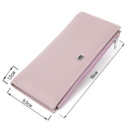 Кошелек ST Leather Кожаный Лиловый Фото 2