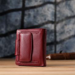 Кошелек ST Leather Из натуральной кожи Бордовый Фото 9