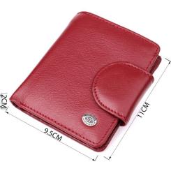Кошелек ST Leather Из натуральной кожи Бордовый Фото 2