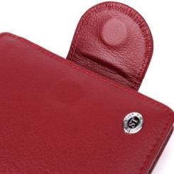 Кошелек ST Leather Из натуральной кожи Бордовый Фото 4
