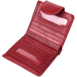 Кошелек ST Leather Из натуральной кожи Бордовый Фото 5