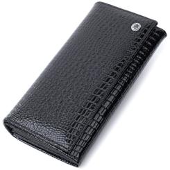 Кошелек ST Leather Из натуральной кожи Черный Фото