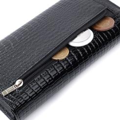 Кошелек ST Leather Из натуральной кожи Черный Фото 7