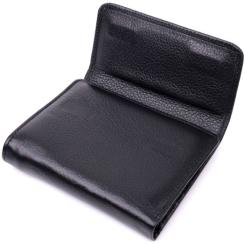Кошелек ST Leather Из натуральной кожи Черный Фото 4