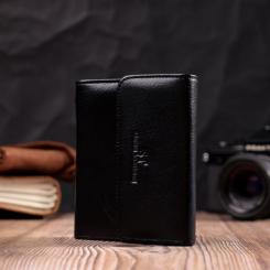 Кошелек ST Leather Из натуральной кожи Черный Фото 8