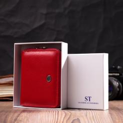 Кошелек ST Leather Кожаный Красный Фото 9