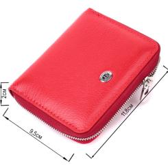 Кошелек ST Leather Кожаный Красный Фото 2