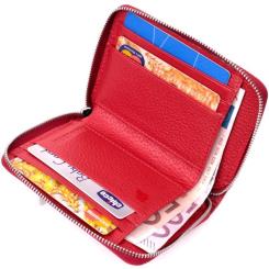 Кошелек ST Leather Кожаный Красный Фото 4