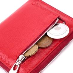 Кошелек ST Leather Кожаный Красный Фото 6
