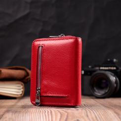 Кошелек ST Leather Кожаный Красный Фото 8
