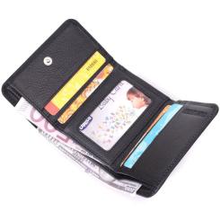 Кошелек ST Leather Кожаный Черный Фото 5