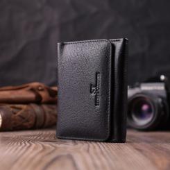 Кошелек ST Leather Кожаный Черный Фото 7