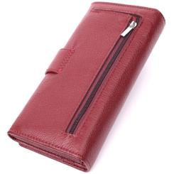 Кошелек ST Leather Из натуральной кожи Бордовый Фото 1