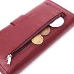 Кошелек ST Leather Из натуральной кожи Бордовый Фото 7