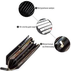 Кошелек ST Leather Натуральная кожа Черный Фото 3