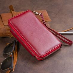 Кошелек ST Leather Из кожи Бордовый Фото 11