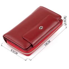 Кошелек ST Leather Из кожи Бордовый Фото 2