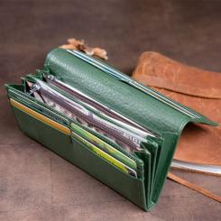 Кошелек ST Leather Зеленый Фото 9