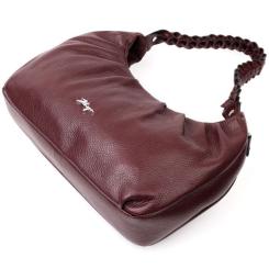 Сумка Karya Кожаная Бордовая Фото 4