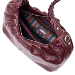 Сумка Karya Кожаная Бордовая Фото 5