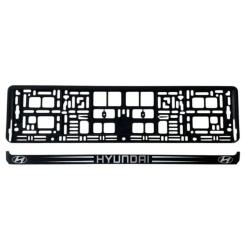 Рамка номерного знака Poputchik Hyundai Фото 1