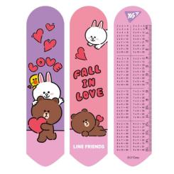 Закладки для книг Yes 2D Line Friends love Фото
