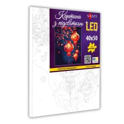 Картина по номерам Santi Японські ліхтарики, 40*50см, LED Фото 1