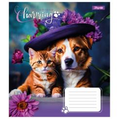 Тетрадь 1 вересня Charming companions А5 12 аркушів лінія Фото 1