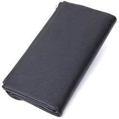 Портмоне ST Leather Из натуральной кожи Черное Фото 1