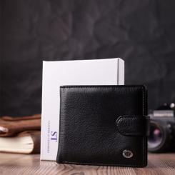 Кошелек ST Leather Из натуральной кожи Черный Фото 10