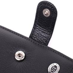 Кошелек ST Leather Из натуральной кожи Черный Фото 4
